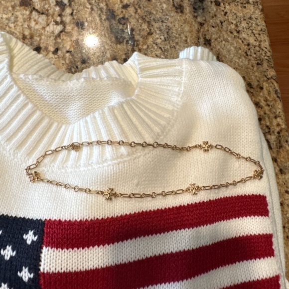 Tory Burch Gold Logo Link Necklace - Picture 5 of 5